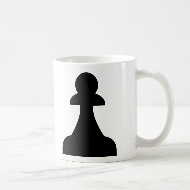 Schwarze Seite (1/8) Kaffeetasse (Rechts)