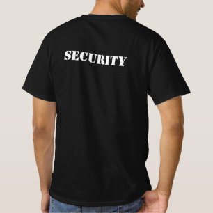 Schwarze Sicherheit T-Shirts für professionelle Wä