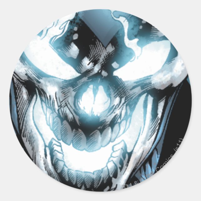 Schwarze Signalleuchte Runder Aufkleber (Vorderseite)