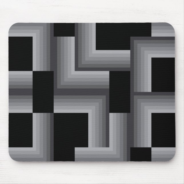 Schwarze, silberne, coole, einzigartige, trendige  mousepad (Vorne)