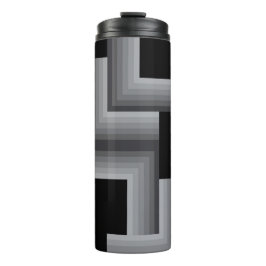 Schwarze, silberne, coole, einzigartige, trendige  thermosbecher