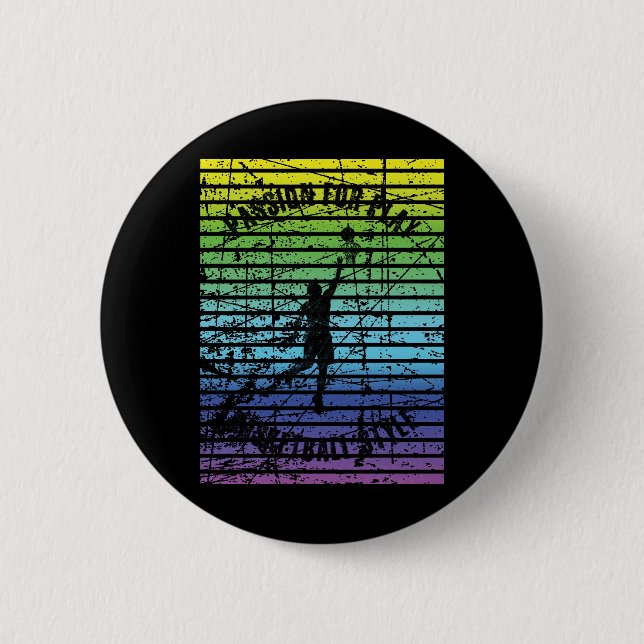 Schwarze Silhouette eines Basketballspielers gegen Button (Vorderseite)