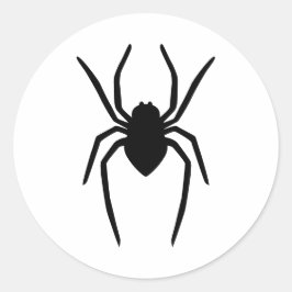 Schwarze Silhouette (oder eine andere Farbe) Runder Aufkleber