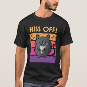 Schwarze Smoking-Katze Zisch ab Cozy Mystery Mi T-Shirt