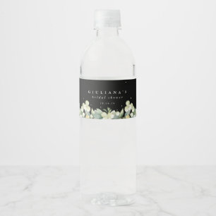 Schwarze Snowberry+Eukalyptus Winter Brautparty