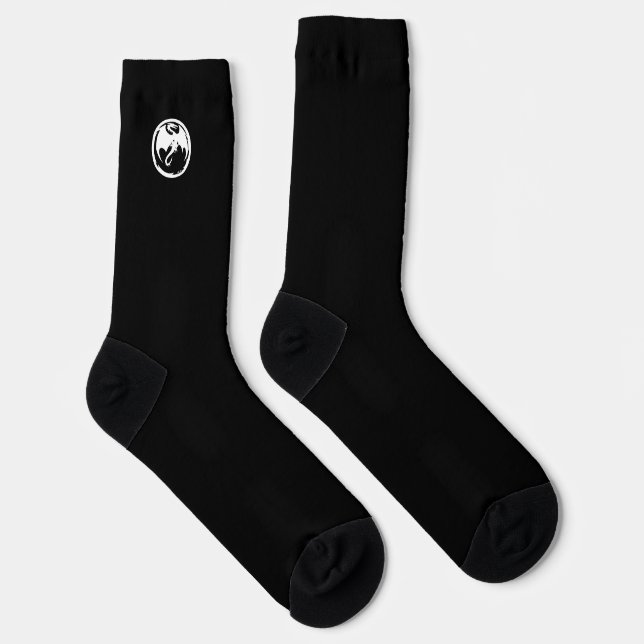 Schwarze Socken aus White Dragon (Rechts)