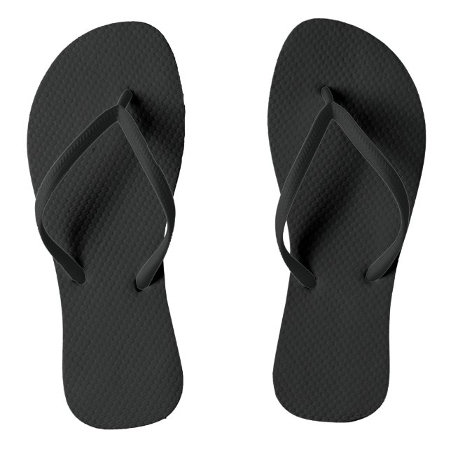 Schwarze Solid-Farbe Flip Flops (Fußbett)