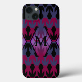 Schwarze Spacecrafts und Arrow Monogram Case-Mate iPhone Hülle