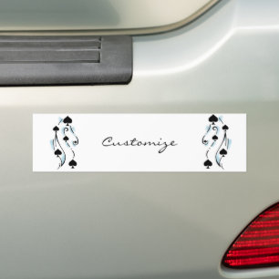 Schwarze Spades Tattoo Style Thunder_Cove Autoaufkleber