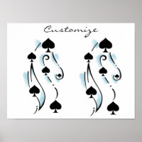 Schwarze Spades Tattoo Style Thunder_Cove