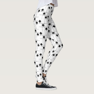 Schwarze Spades Tic Tac Toe Thunder_Cove Leggings
