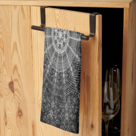 Schwarze Sparklorkunst Geschirrtuch