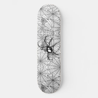 Schwarze Spider - Weiß Skateboard