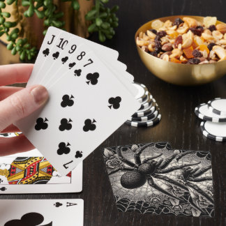Schwarze Spiese Spielkarten