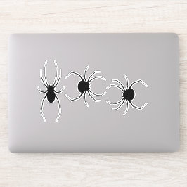 Schwarze Spinnen Aufkleber