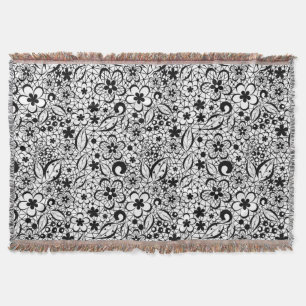 Schwarze Spitze Decke