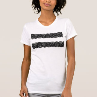 Schwarze Spitze T-Shirt