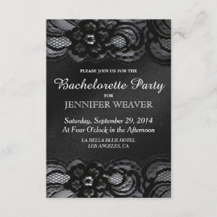 Schwarze Spitze-und Einladung