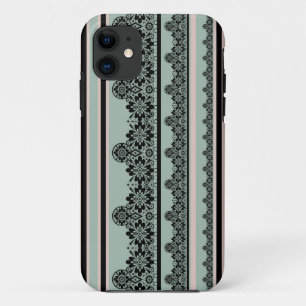 Schwarze Spitzen, Kissen zum Auswerfen Case-Mate iPhone Hülle