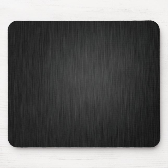 Schwarze Stahlmausunterlage Mousepad (Vorne)