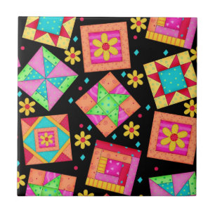 Schwarze Steppdecken-Kunst-Keramik-Fliese Fliese