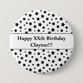 Schwarze Sterne mit der Schaltfläche "Meldung - Ge Button