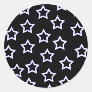Schwarze Sterne Sticker