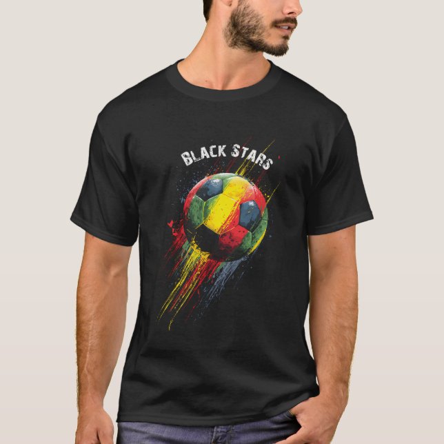 Schwarze Sterne T-Shirt (Vorderseite)