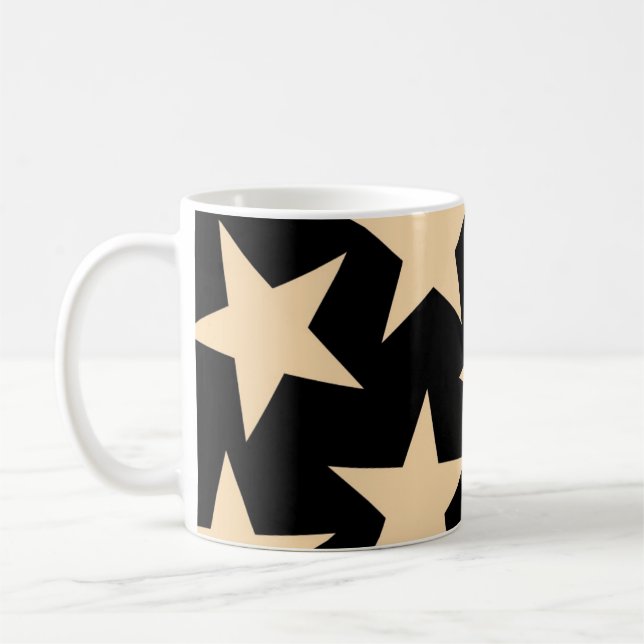 Schwarze Sternen Celestial Cosmic Kaffee- und Teet Kaffeetasse (Links)
