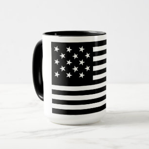 Schwarze Sternenbanner-Amerikaflagge Tasse