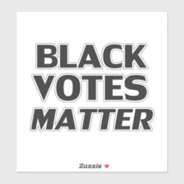 Schwarze Stimmen sind von der modernen Typografie Aufkleber