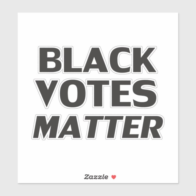 Schwarze Stimmen sind von der modernen Typografie  Aufkleber (Blatt)