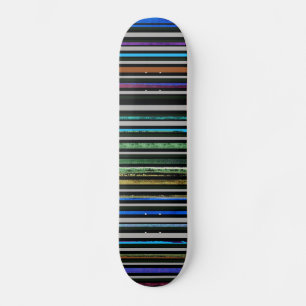 Schwarze Streifen für Skater Skateboard
