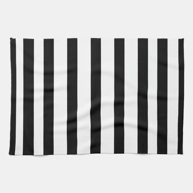 Schwarze Streifen Geschirrtuch (Horizontal)