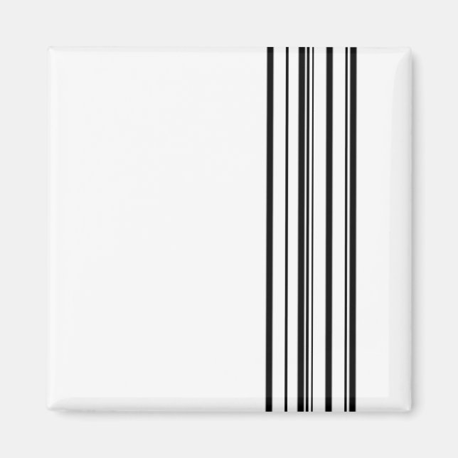 Schwarze Streifen Magnet (Vorne)