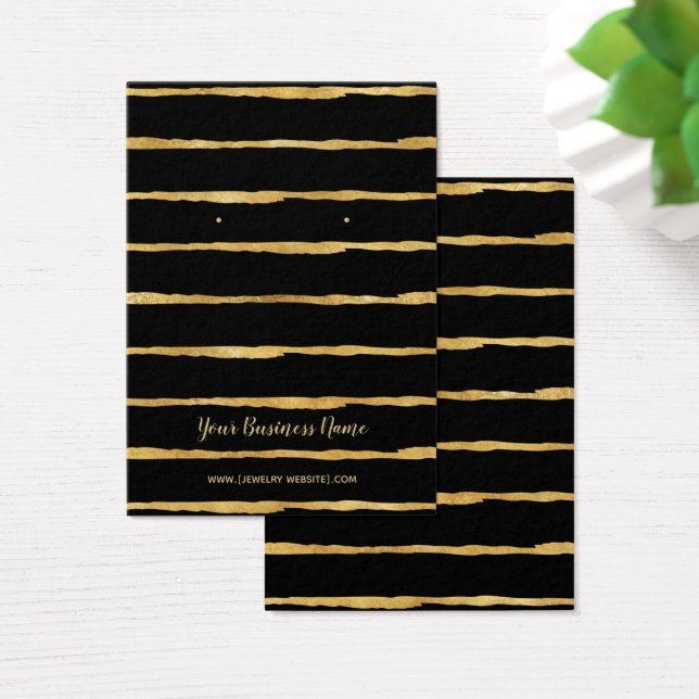 Schwarze Streifen mit goldfarbenen Streifen, die W (Schreibtisch)