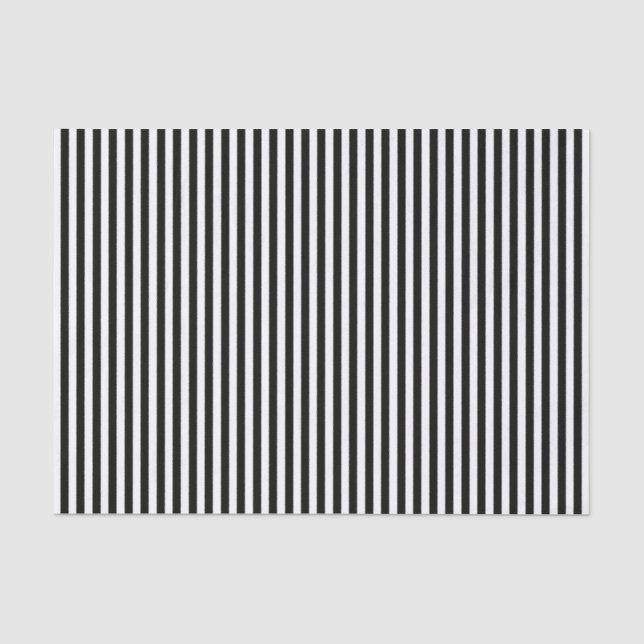 Schwarze Streifen Muster - Anpassbarer Hintergrund Seidenpapier (Vorderseite)