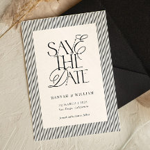 Schwarze Streifen Old Money Hochzeit