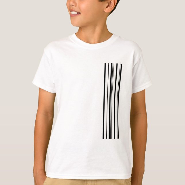 Schwarze Streifen T-Shirt (Vorderseite)