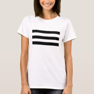 Schwarze Streifen T-Shirt