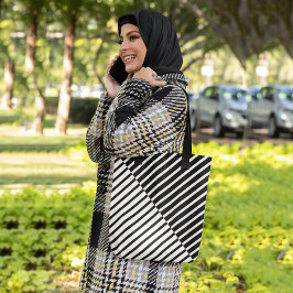 Schwarze Streifen Tasche