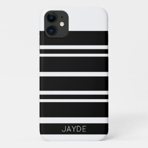 Schwarze Streifen und weißes Handy Case-Mate iPhone Hülle