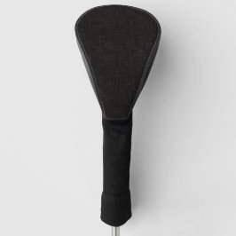 Schwarze, strukturierte Vollfarbe Golf Headcover