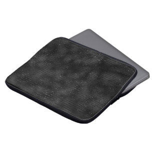 Schwarze Strumpfhose mit falschem Glitterstreifenm Laptopschutzhülle