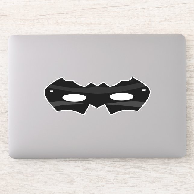 Schwarze Superheldenmaske Aufkleber (Computer)