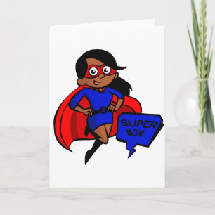 schwarze Supermama Karte