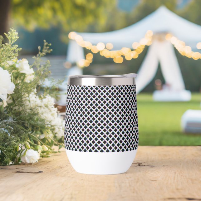 Schwarze symmetrische Diamanten mit glänzenden Rah (Hochzeit)