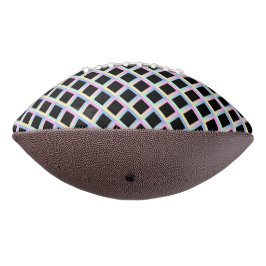 Schwarze symmetrische Diamanten mit glänzenden Rah Football