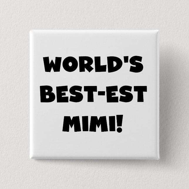 Schwarze T - Shirts und Geschenk des Gut-est der Button (Vorderseite)