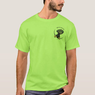 Schwarze TAN-Dackel, die ganz ungefähr ich seine T-Shirt